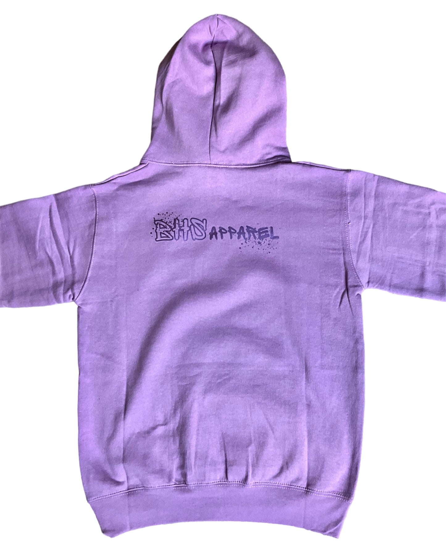 Healed By His Stripes Graffiti Hoodie - lilac + metallic purple (front & back)